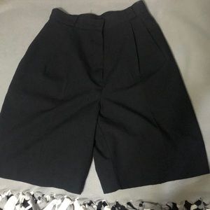 Black knee length shorts